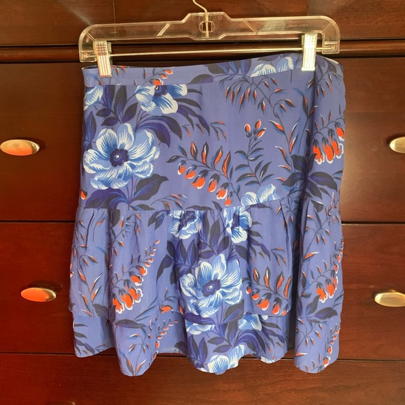 LOFT Dresses & Skirts - NWT LOFT blue ruffles layered skirt